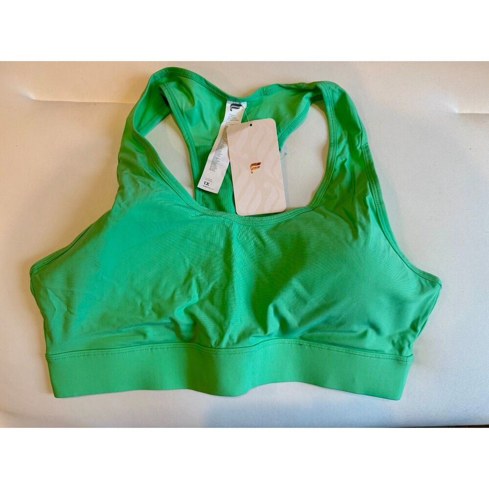 NWT Fabletics On-The-Go Sports Bra II Tropical Water 1X